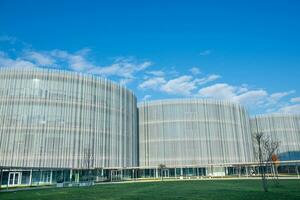 The Bocconi University of Milan has characterized a large area of urban fabric with its various buildings photo