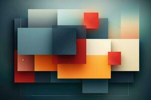 AI generated Abstract geometric composition, Abstract background with geometric shapes Ai generated photo