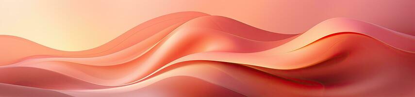 AI generated Abstract Silk Drapery in Peach Fuzz, Color of Elegance. photo