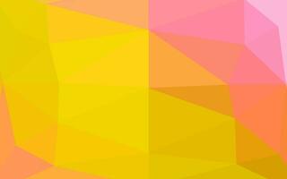 Light Pink, Yellow vector shining triangular background.