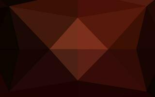 Dark Red vector polygon abstract background.