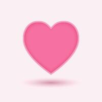 Pink heart icon design. Vector illustration