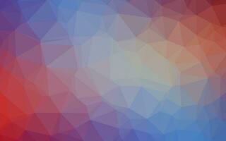 azul claro, textura poligonal abstracta de vector rojo.
