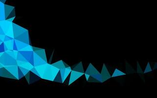 Light BLUE vector shining triangular pattern.