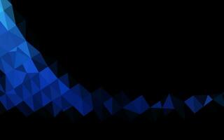 Dark BLUE vector blurry triangle pattern.