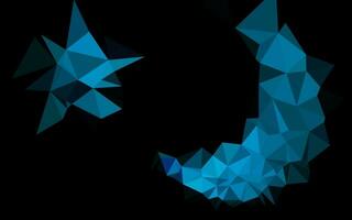 Light BLUE vector abstract polygonal cover.