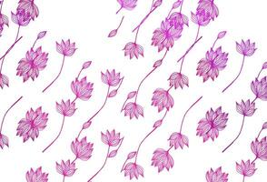 Light Purple vector doodle pattern.