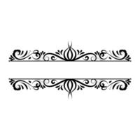 Decorative gold title frame isolated on dark green color background classic ornament vector