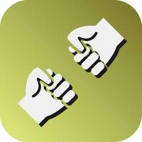 Fist Bump Vector Glyph Gradient Background Icon For Personal And Commercial Use.