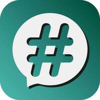 hashtag vector glifo degradado antecedentes icono para personal y comercial usar.