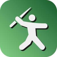 Javelin  Vector Glyph Gradient Background Icon For Personal And Commercial Use.