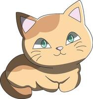 Cat Kitten Vector Illustration Drawing Cartoon Cute