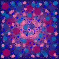 vector resumen modelo en el formar de multicolor pelotas en un azul y rosado antecedentes