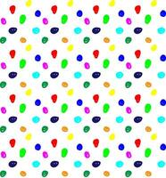 Vector seamless texture in the form of colorful doodles on a white background