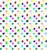 Vector seamless texture in the form of colorful doodles on a white background