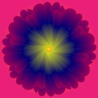 vector resumen modelo en el formar de un brillante azul flor en un rosado antecedentes
