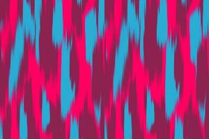 Uzbek ikat pattern and fabric in Uzbekistan. Abstract background for wallpaper, textile, cloth, fashion, table cloth vector