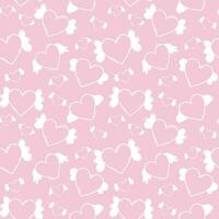 Pink pattern for Valentine's Day and wedding decoration vector