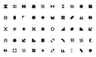 brutalismo resumen geométrico vector forma recopilación.