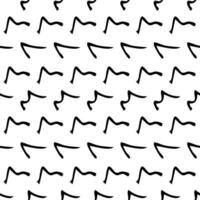Seamless pattern with sketch squiggle vector