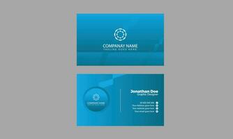 modern and clean professional business card template vector