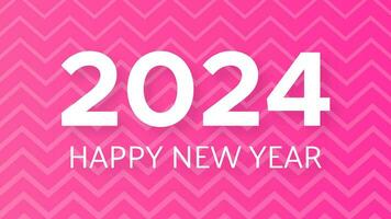 2024 Happy New Year on colorful background vector