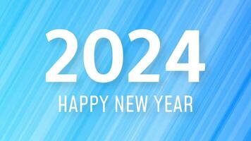 2024 Happy New Year on colorful background vector