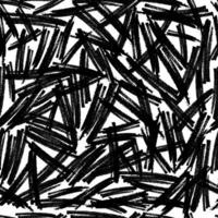 Seamless pattern with black pencil brushstrokes vector