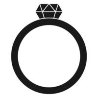 Diamond Ring icon vector