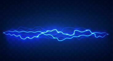 Lightning flash effect. Realistic electric lightning, Abstract background in the form of lightning. A powerful charge causes many sparks. Power of nature. vector