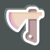 Sticker Axe. related to Construction symbol. simple design editable. simple illustration vector