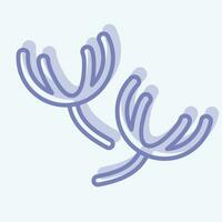 Icon Thyme. related to Herbs and Spices symbol. two tone style. simple design editable. simple illustration vector