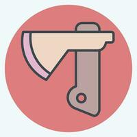 Icon Axe. related to Construction symbol. color mate style. simple design editable. simple illustration vector