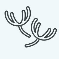 Icon Thyme. related to Herbs and Spices symbol. line style. simple design editable. simple illustration vector