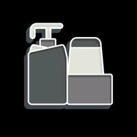 Icon Hygiene Items. related to Backpacker symbol. glossy style. simple design editable. simple illustration vector