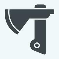 Icon Axe. related to Construction symbol. glyph style. simple design editable. simple illustration vector