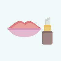 Icon Lip Balm. related to Backpacker symbol. flat style. simple design editable. simple illustration vector