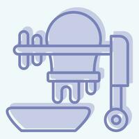 Icon Concrete Mixer. related to Construction symbol. two tone style. simple design editable. simple illustration vector