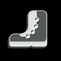 Icon Hiking Boots. related to Backpacker symbol. glossy style. simple design editable. simple illustration vector