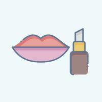 Icon Lip Balm. related to Backpacker symbol. doodle style. simple design editable. simple illustration vector