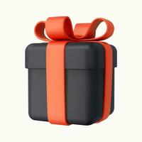 3d hacer regalos caja con rojo cintas aislado en blanco antecedentes. fiesta decoración presenta festivo regalo sorpresa. realista icono para cumpleaños o Boda pancartas vector ilustración.