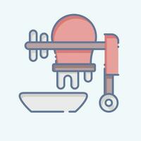 Icon Concrete Mixer. related to Construction symbol. doodle style. simple design editable. simple illustration vector