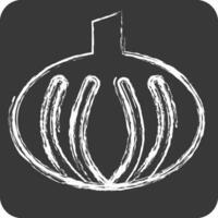 Icon Onion. related to Herbs and Spices symbol. chalk Style. simple design editable. simple illustration vector