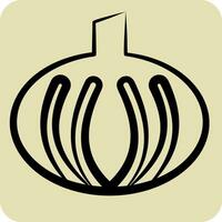 Icon Onion. related to Herbs and Spices symbol. hand drawn style. simple design editable. simple illustration vector