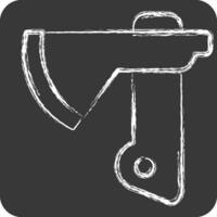 Icon Axe. related to Construction symbol. chalk Style. simple design editable. simple illustration vector