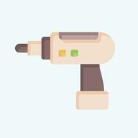 Icon Hand Drill. related to Construction symbol. flat style. simple design editable. simple illustration vector