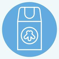 Icon Insect Repellant. related to Backpacker symbol. blue eyes style. simple design editable. simple illustration vector