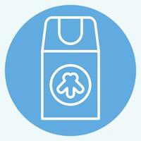 Icon Insect Repellant. related to Backpacker symbol. blue eyes style. simple design editable. simple illustration vector