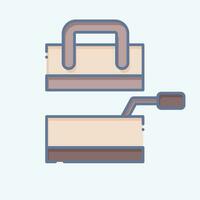 Icon Trowel. related to Construction symbol. doodle style. simple design editable. simple illustration vector