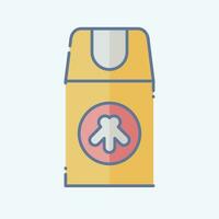 Icon Insect Repellant. related to Backpacker symbol. doodle style. simple design editable. simple illustration vector